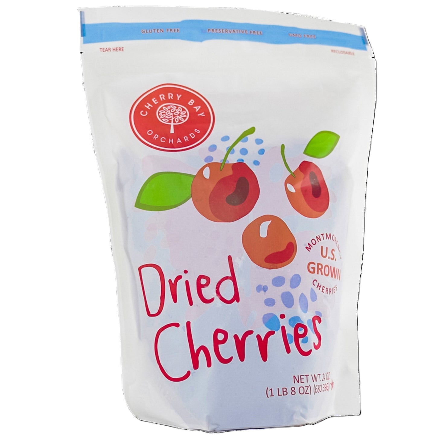 Dried Montmorency Cherries - case of 4 - 24 oz resealable bags