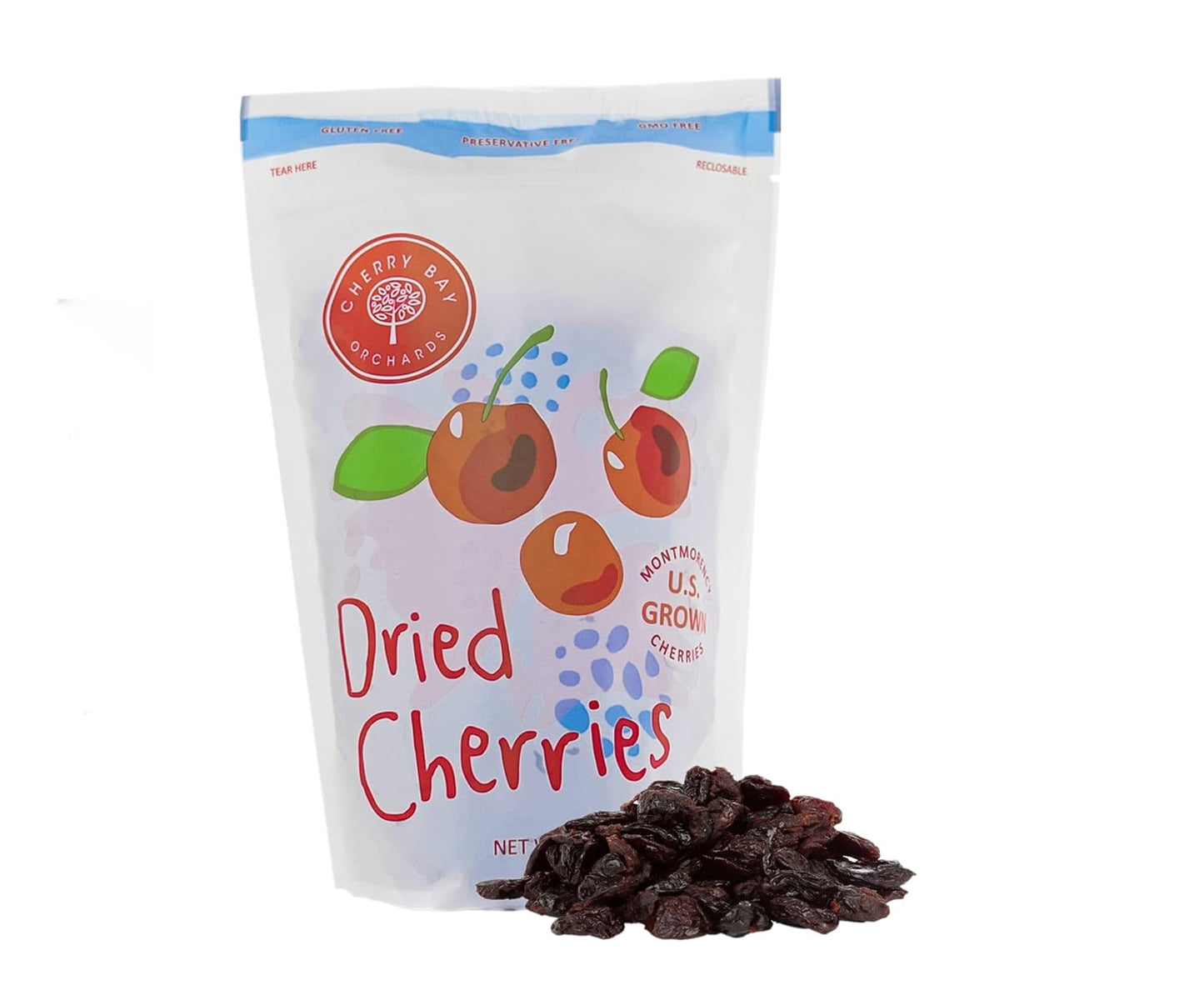 Dried Montmorency Cherries - case of 4 - 24 oz resealable bags